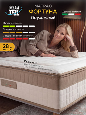 Матрас DreamTek Fortuna (Пружинный итальянский матрас DreamTek Fortuna 1) Матрас DreamTek Fortuna (фото, Пружинный итальянский матрас DreamTek Fortuna 1)