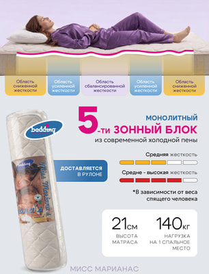 Матрас Bedding Industries Miss Marianas (зима-лето) Дисконт (Матрас Bedding Industries Miss Marianas (зима-лето) Дисконт 5) Матрас Bedding Industries Miss Marianas (зима-лето) Дисконт (фото, Матрас Bedding Industries Miss Marianas (зима-лето) Дисконт 5)
